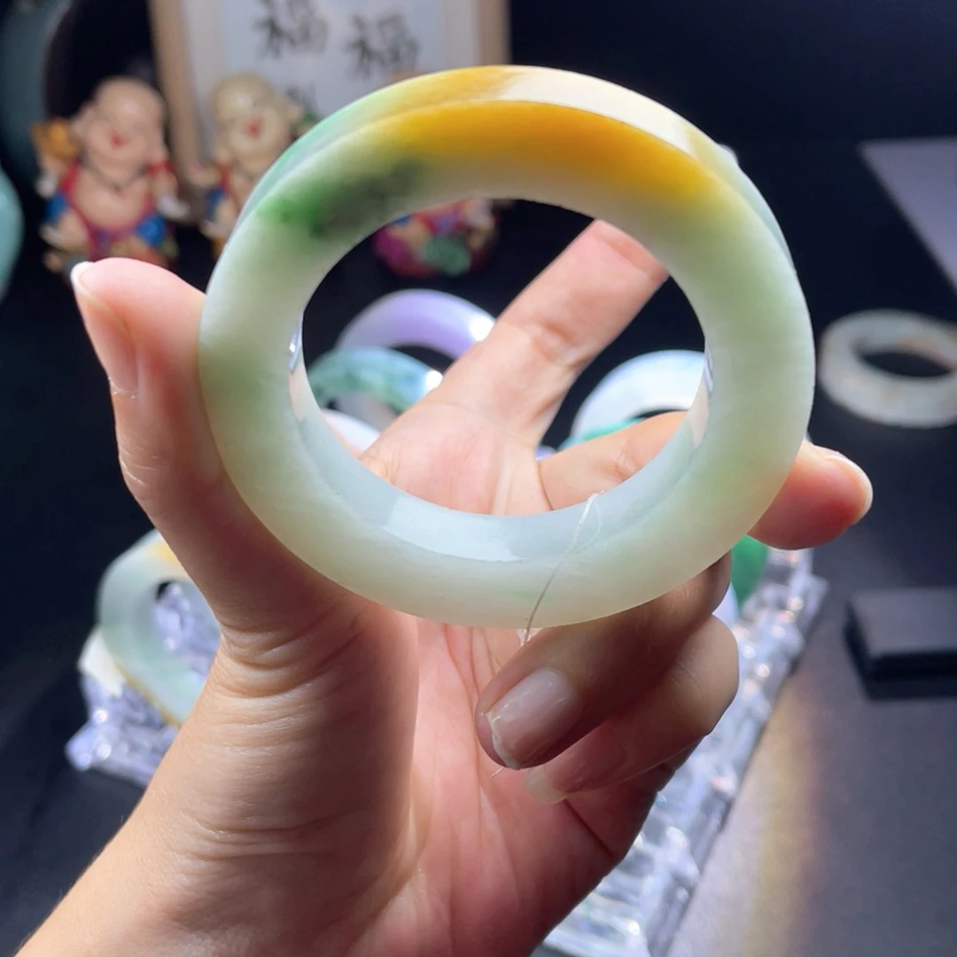 定制翡翠未镶嵌天然翡翠手镯定制