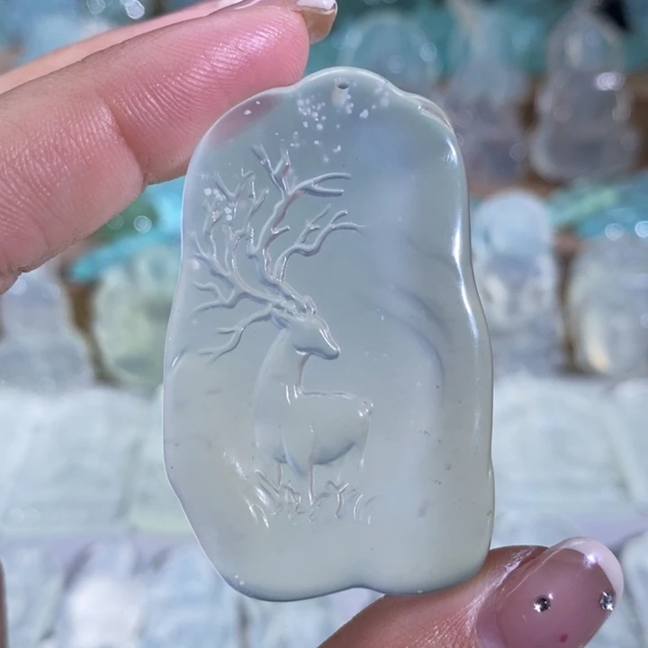 岫玉吊坠未镶嵌吊坠