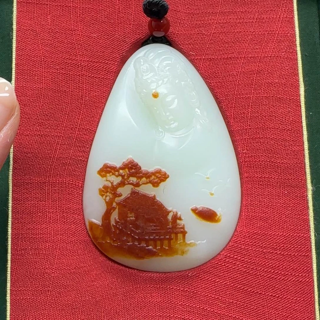 和田玉未镶嵌挂件