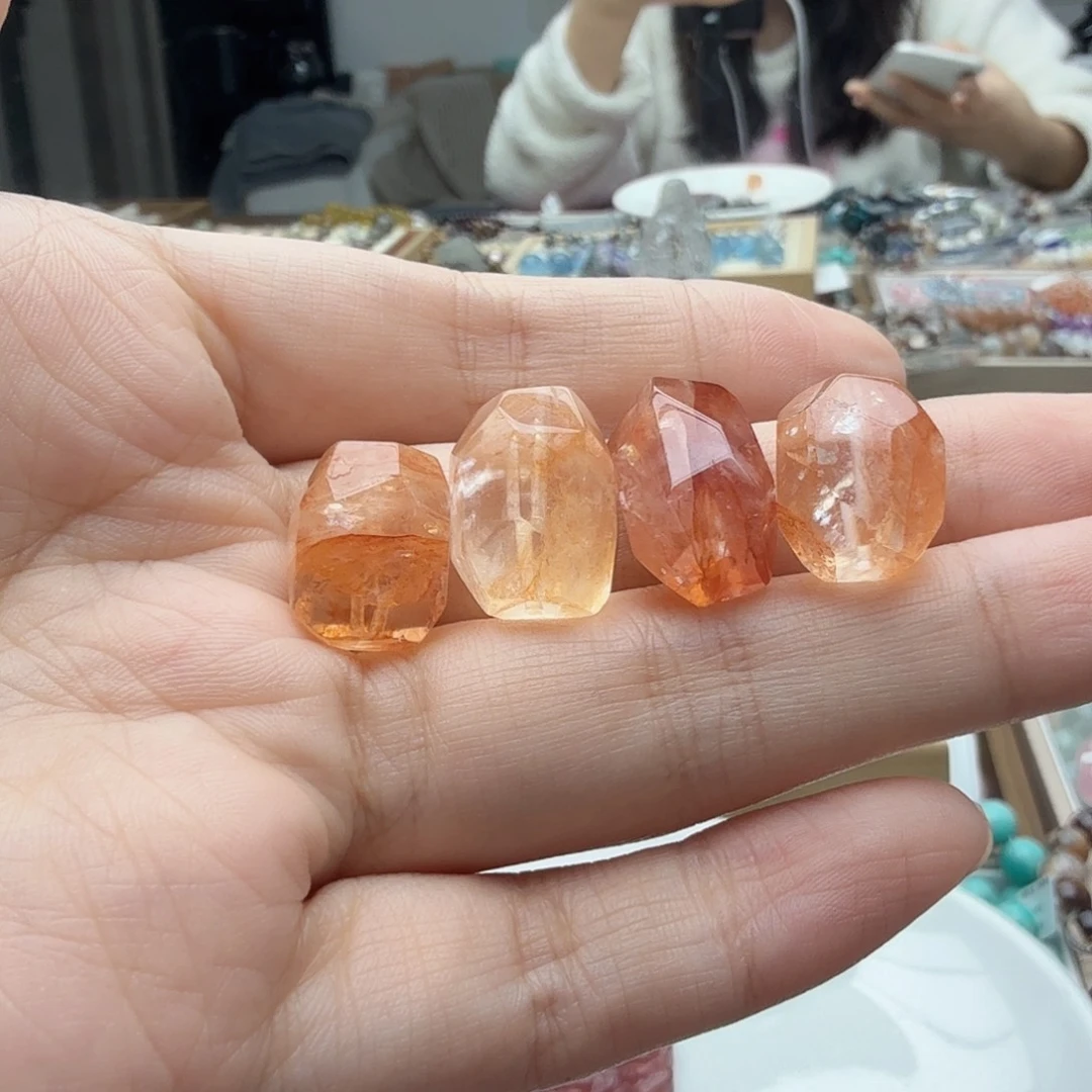 未镶嵌珠宝半成品水晶黄胶花