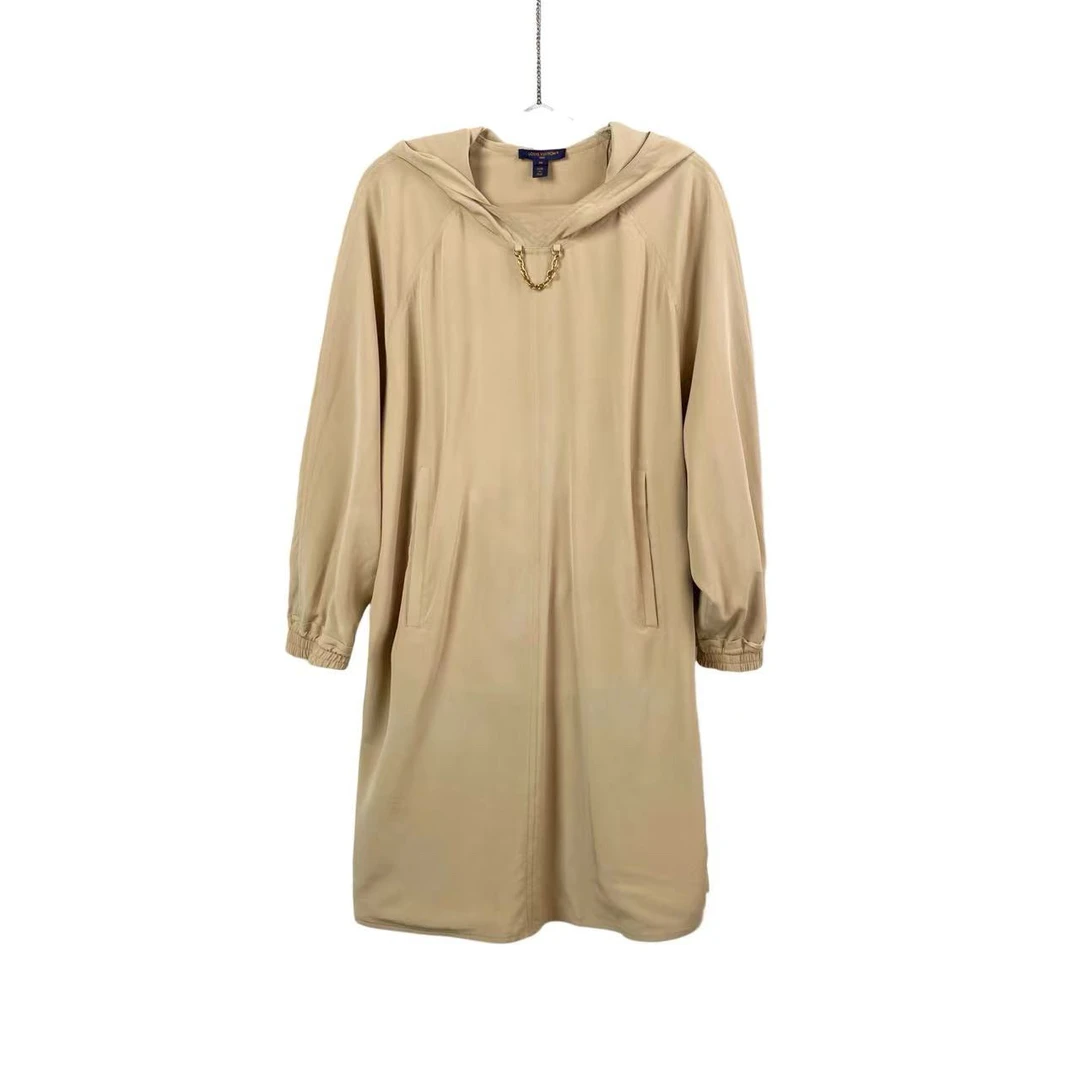 95新 LouisVuitton/路易威登  aa0793 卡其色链条卫衣 38码 微瑕