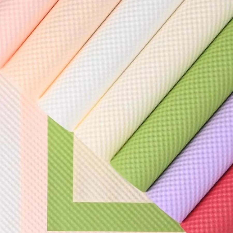 压纹纸波点系列包花纸立体纯色浪漫ins风花束花艺材料工厂直销