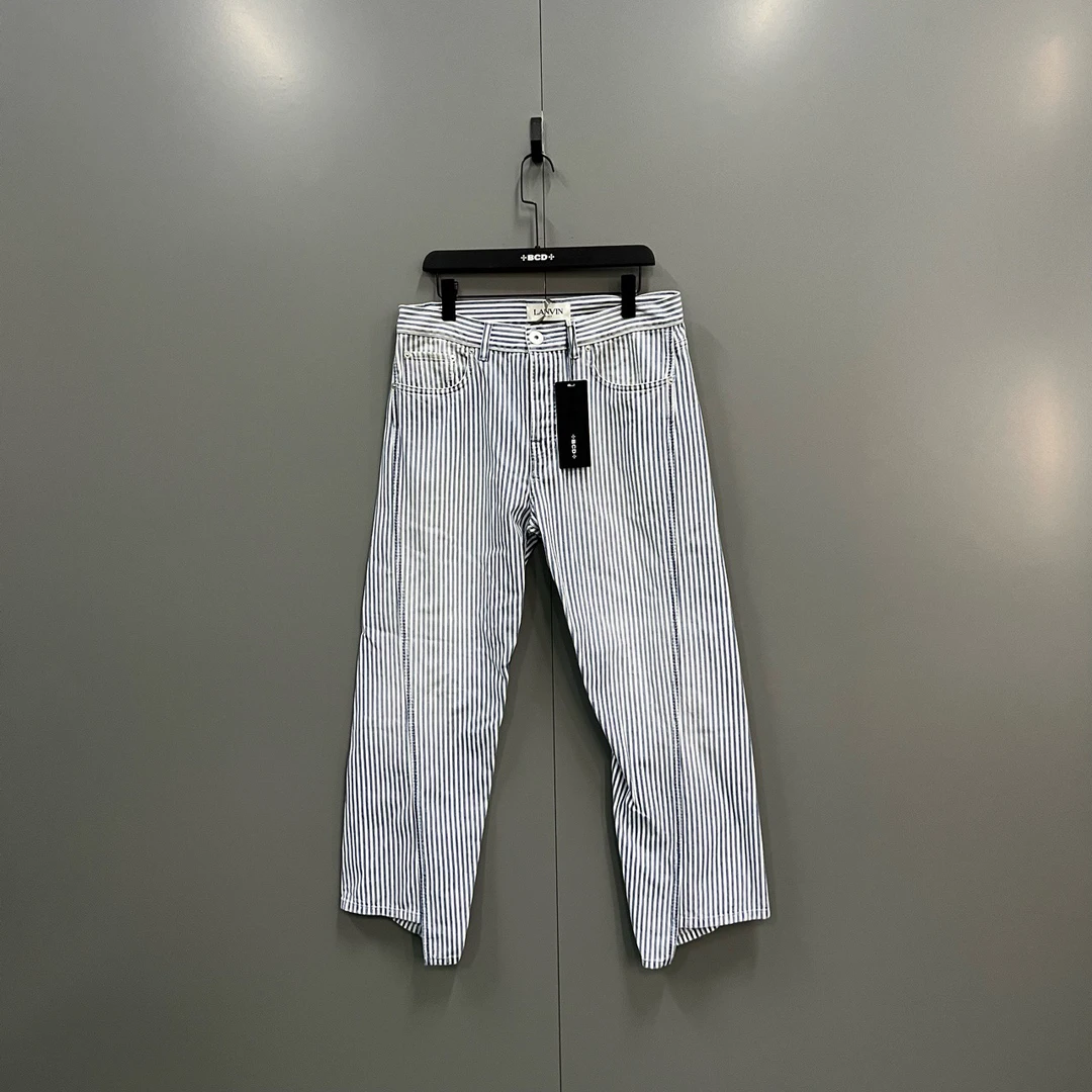 95新 浪凡 【XP】LANVIN 浪凡 条纹长裤 32码/无配件 ly102559