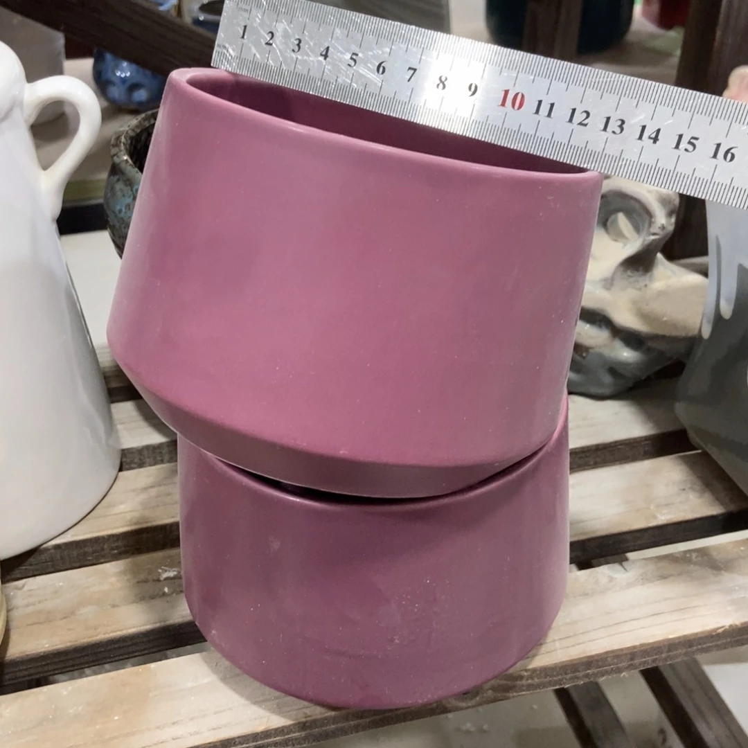 红陶高温陶瓷花盆