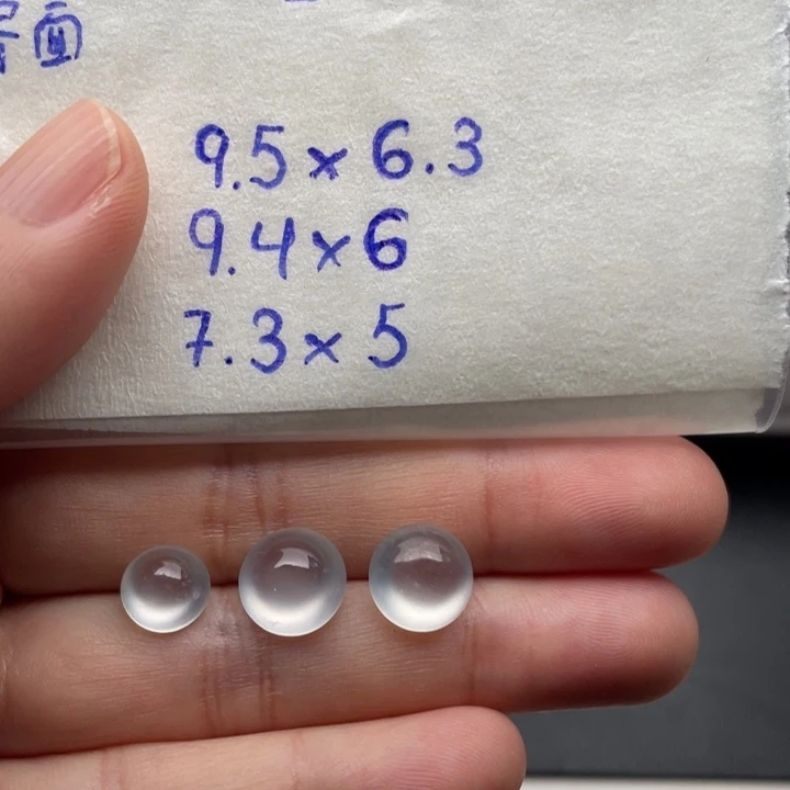 定制翡翠未镶嵌白冰套装