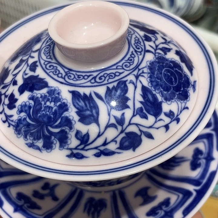 摆件陶景德镇陶瓷主人杯123