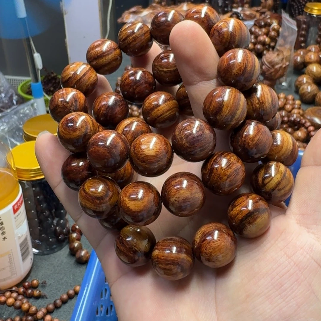 黄花梨/降香黄檀手串/手链1.8顺纹规格海黄手串