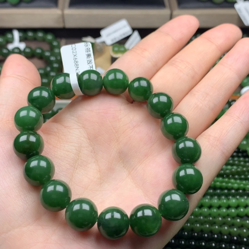 【闪购商品】手串未镶嵌和田玉（碧玉）12m特价捡漏