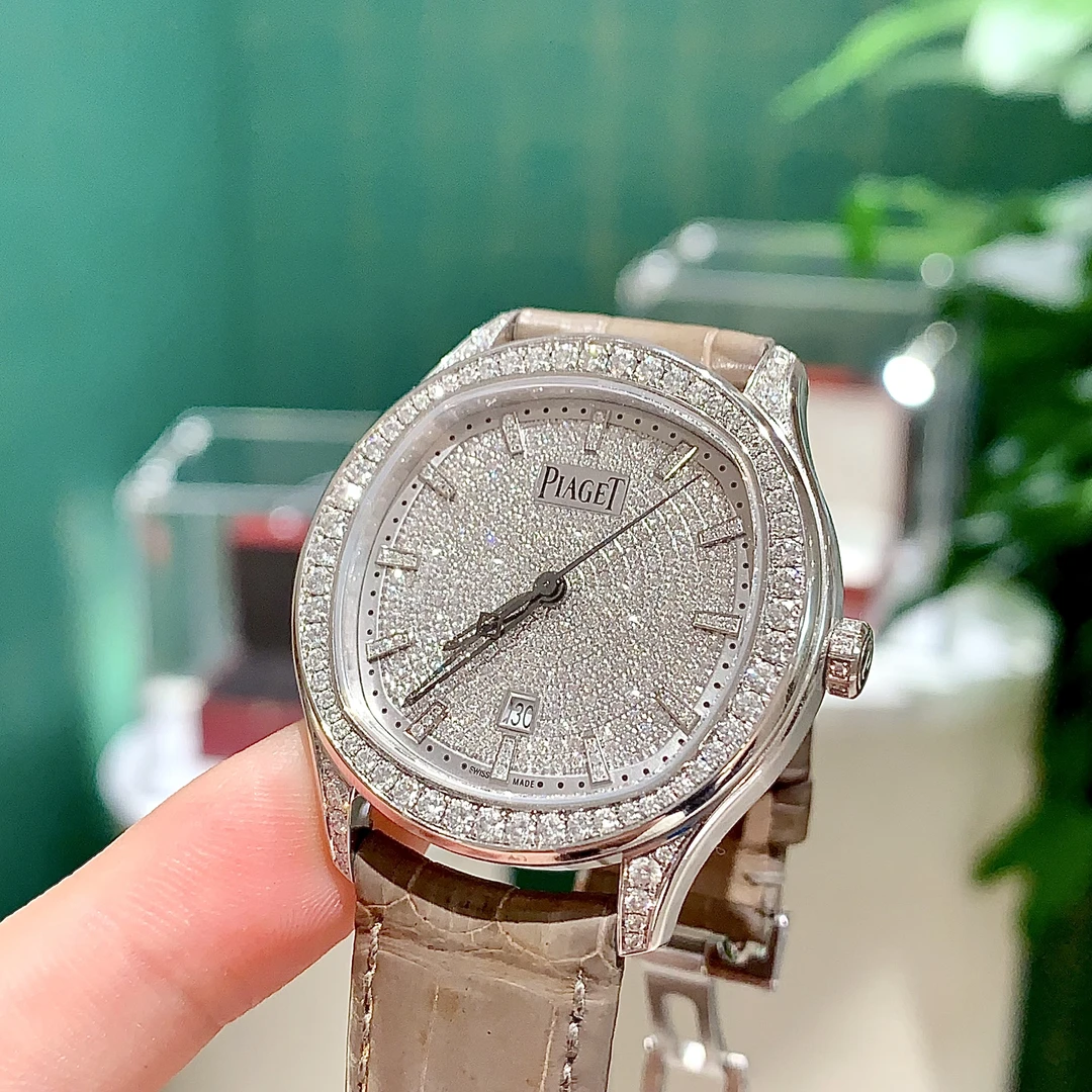 99新 Piaget/伯爵 POLO系列G0A46024自动白金36盘原钻大星奢品