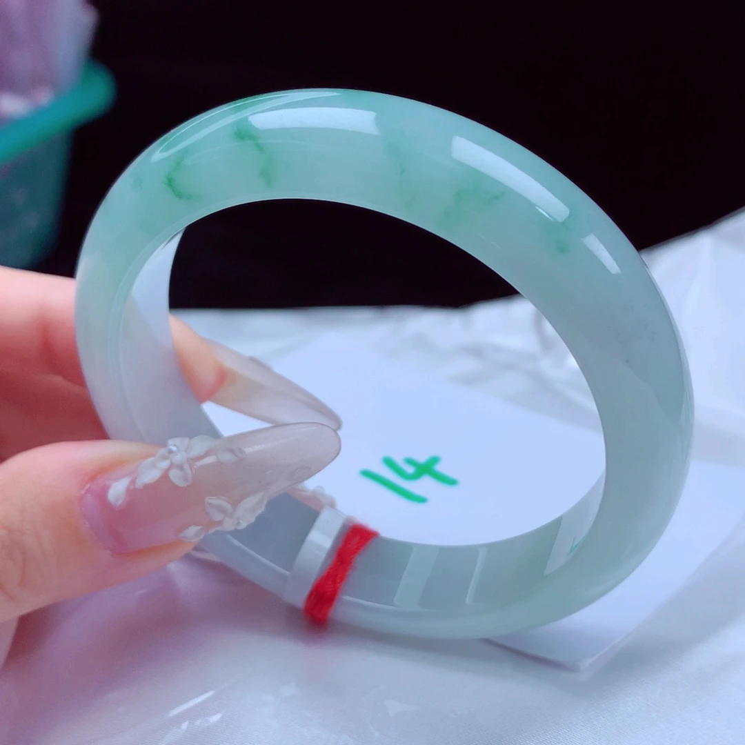 未镶嵌手镯翡翠天然缅甸翡翠A货手镯 14号