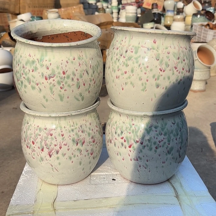 红陶四个口径16高度16