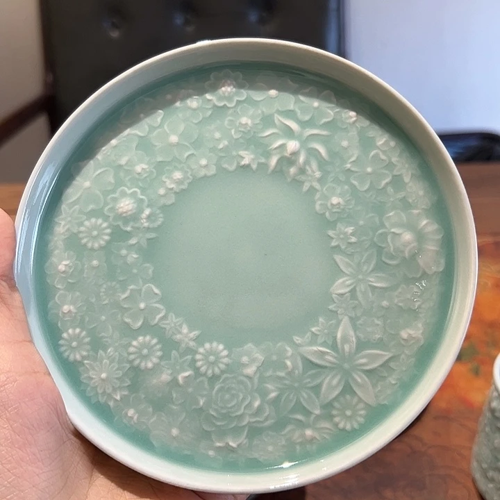 龙泉云间青瓷小米茶器