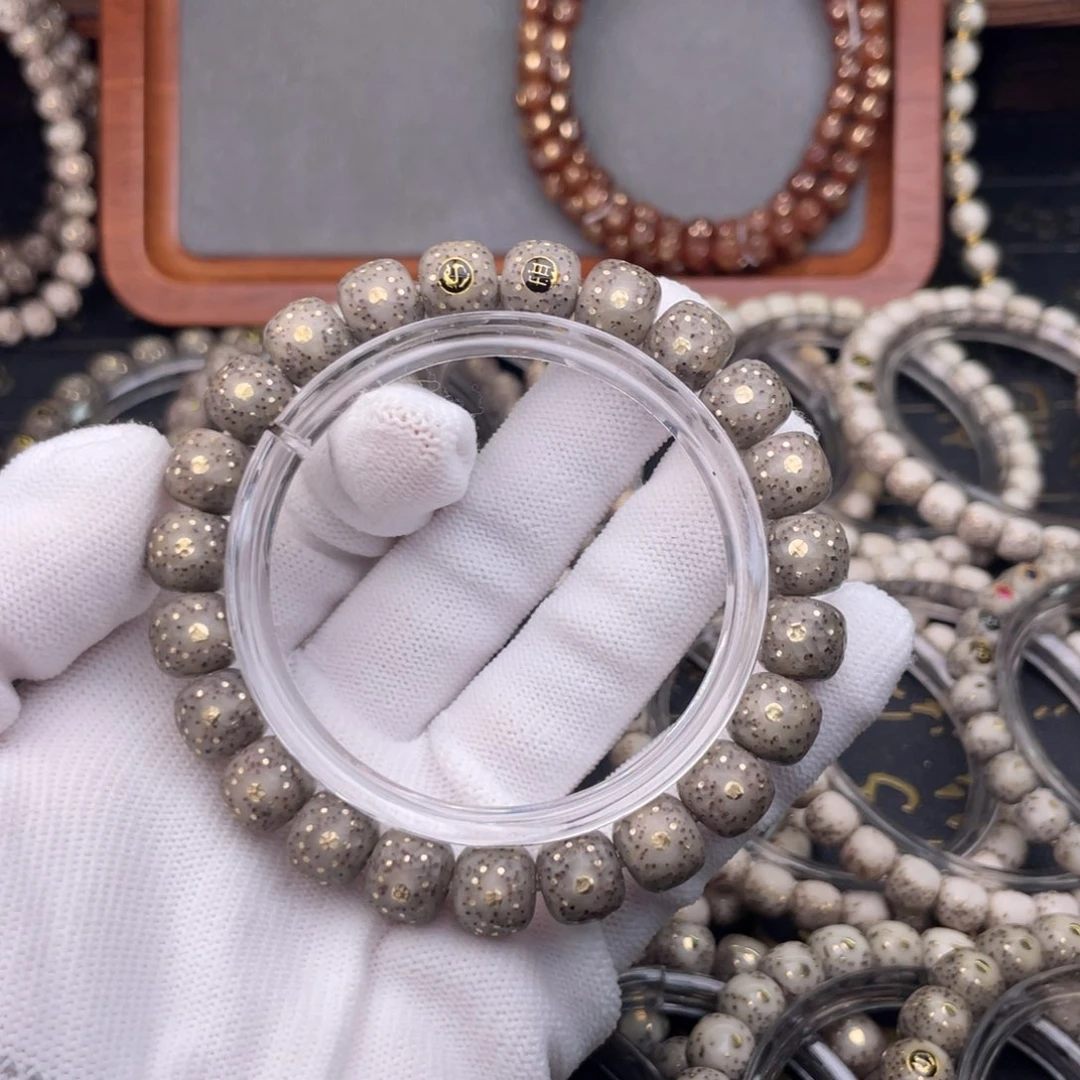 手串星月菩提灰糯冰冰糖果冻大尺寸千钉龙鳞