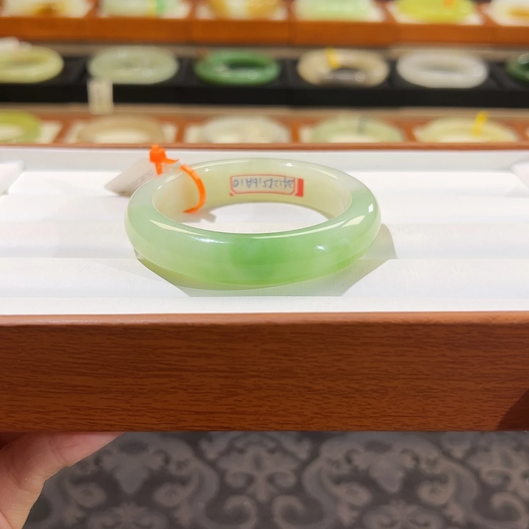 和田玉手镯未镶嵌  【翠青】