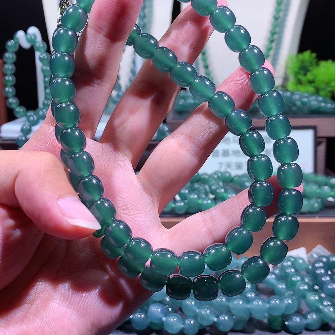 翡翠未镶嵌手链天然a货翡翠手串9.8