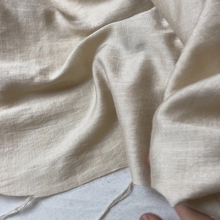 杏色棉麻2米。
