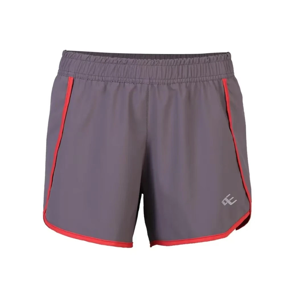 山东魏桥向尚运动女士短裤红灰色2827