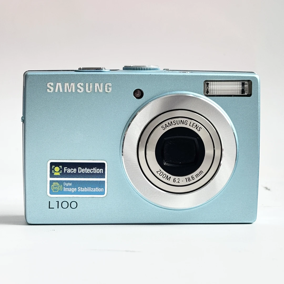 95新 Samsung/三星 l100蓝色820万像素3倍变焦复古ccd