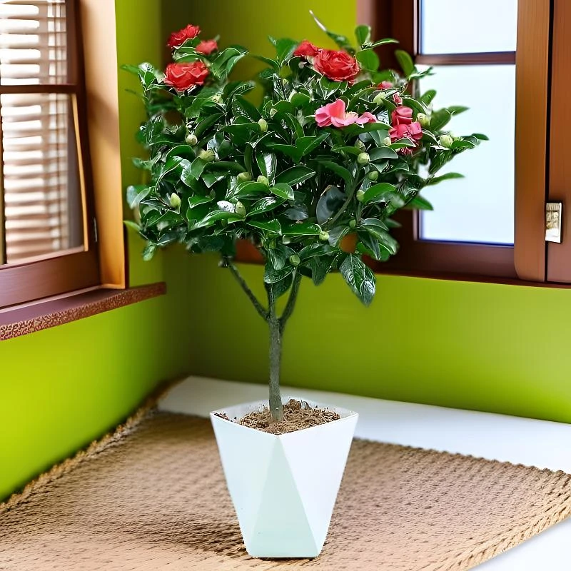 【70cm-80cm】四季大红赤丹盆栽带花苞耐寒室内室外四季好养