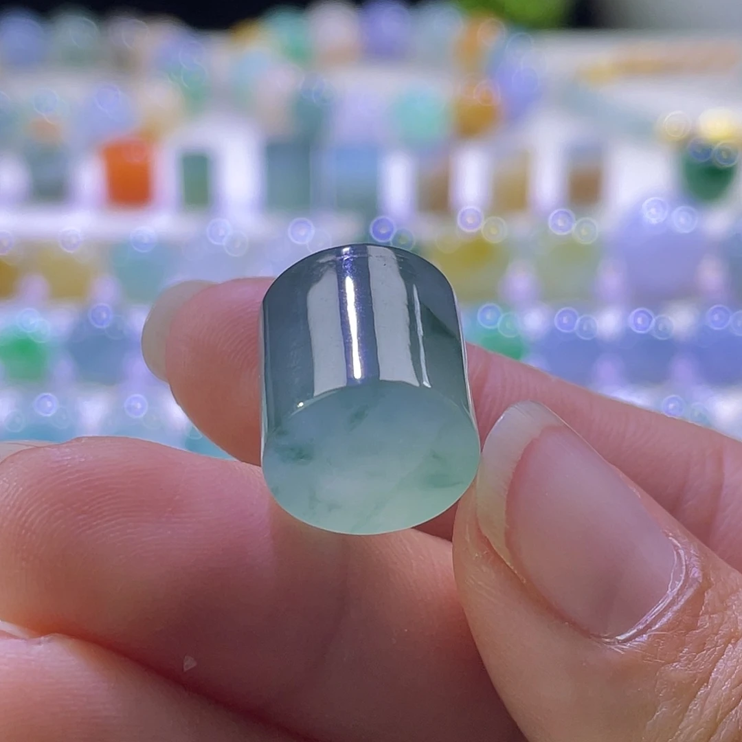 散珠翡翠展示勿拍缅甸翡翠a货卡13冰桶