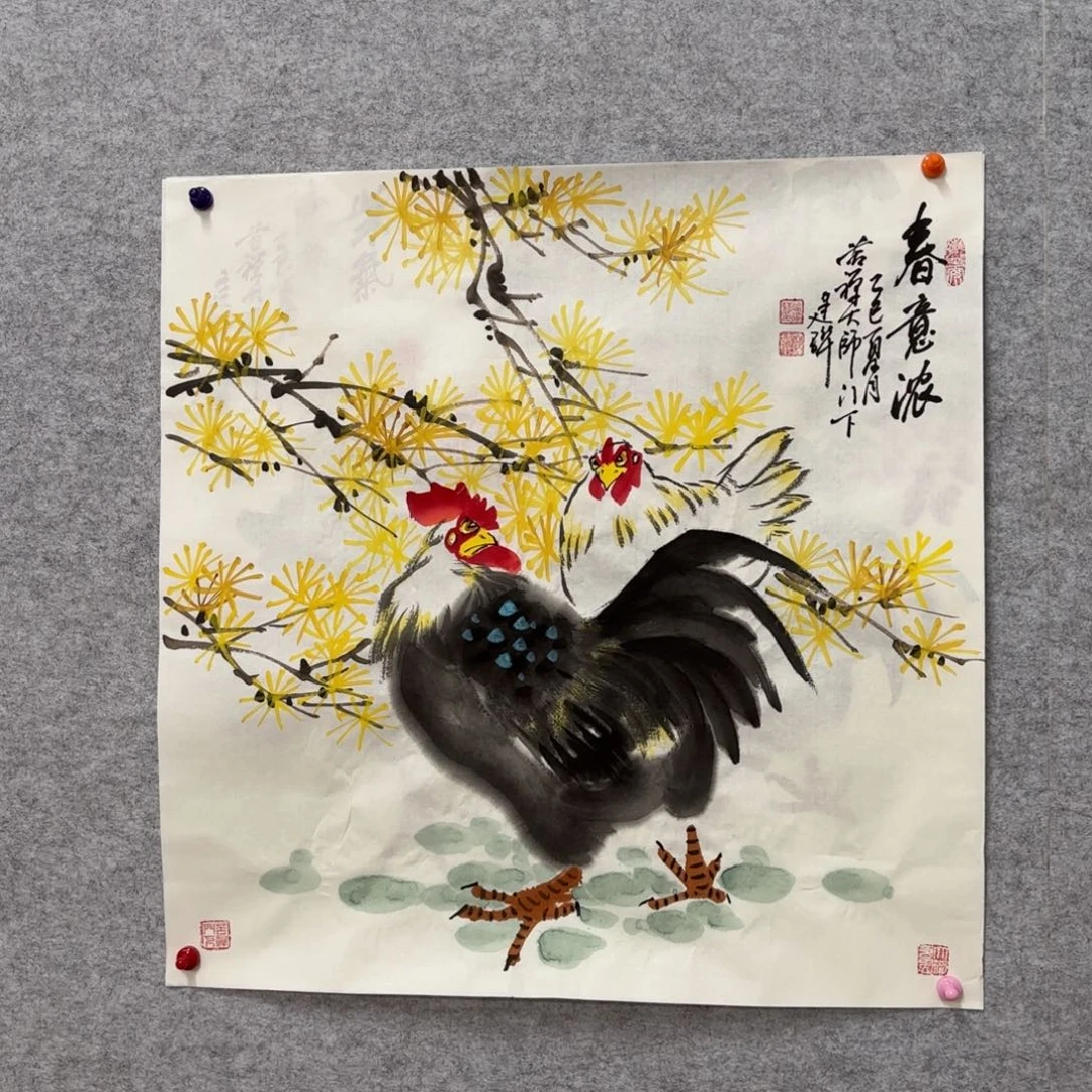国画花鸟等多种鸟类和