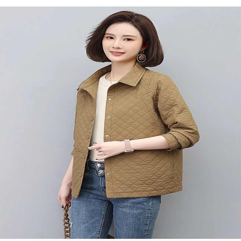 妈妈装秋季显瘦减龄外套女8059