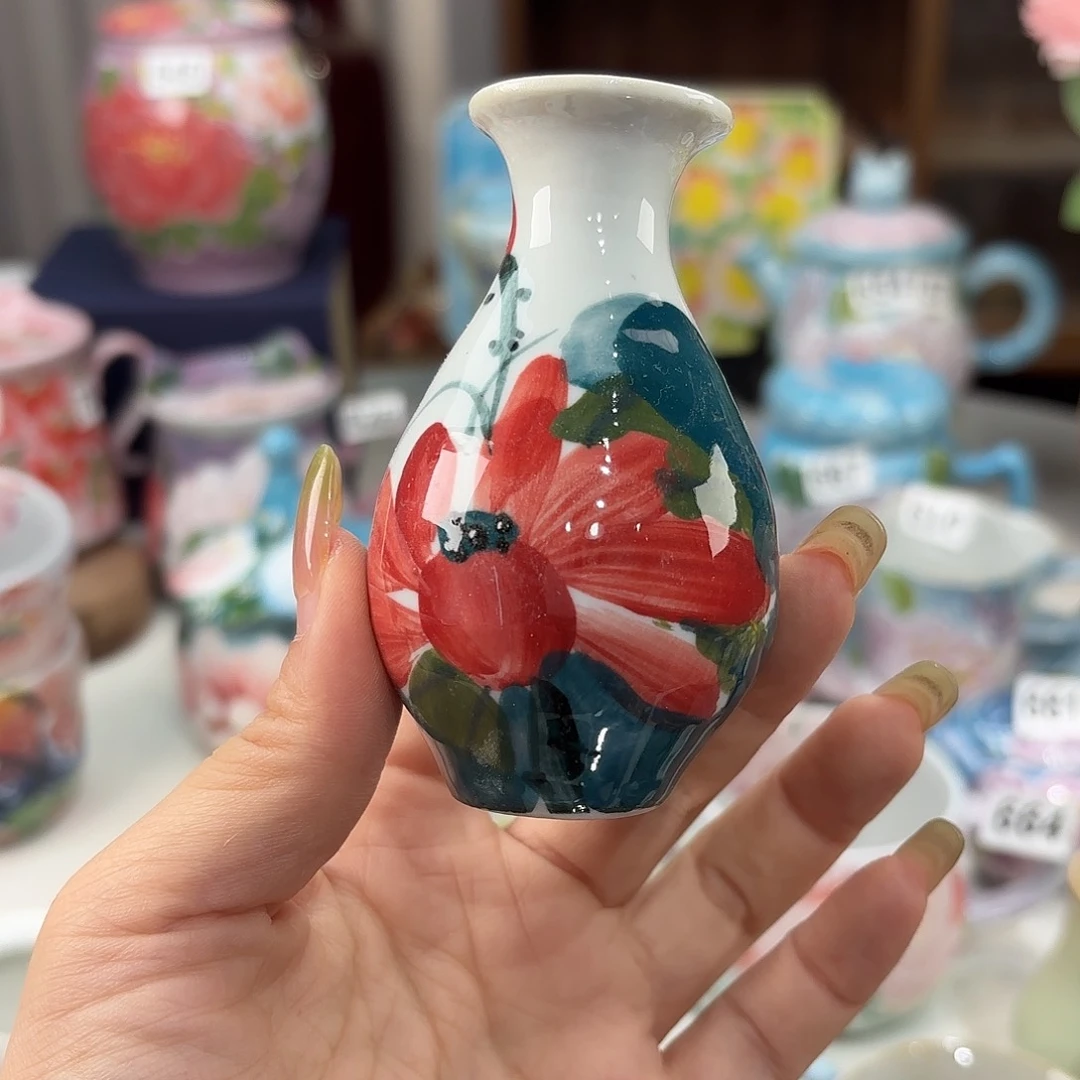 景德镇手绘高温釉下彩陶瓷茶具