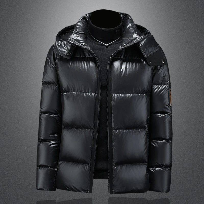 冬季新款羽绒服男士加厚保暖潮流时尚韩版男休闲百搭连帽大码外套