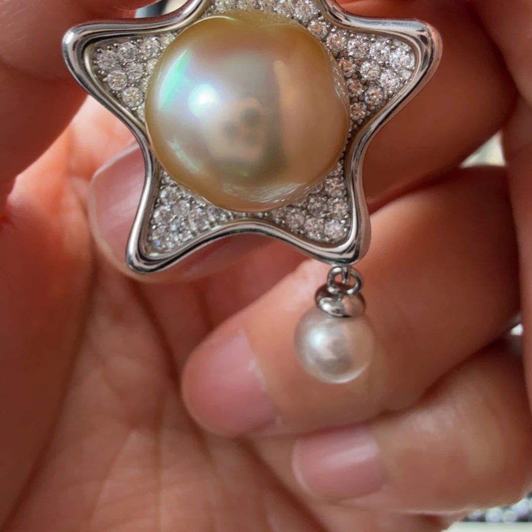 颈饰海水珍珠银S925镶嵌