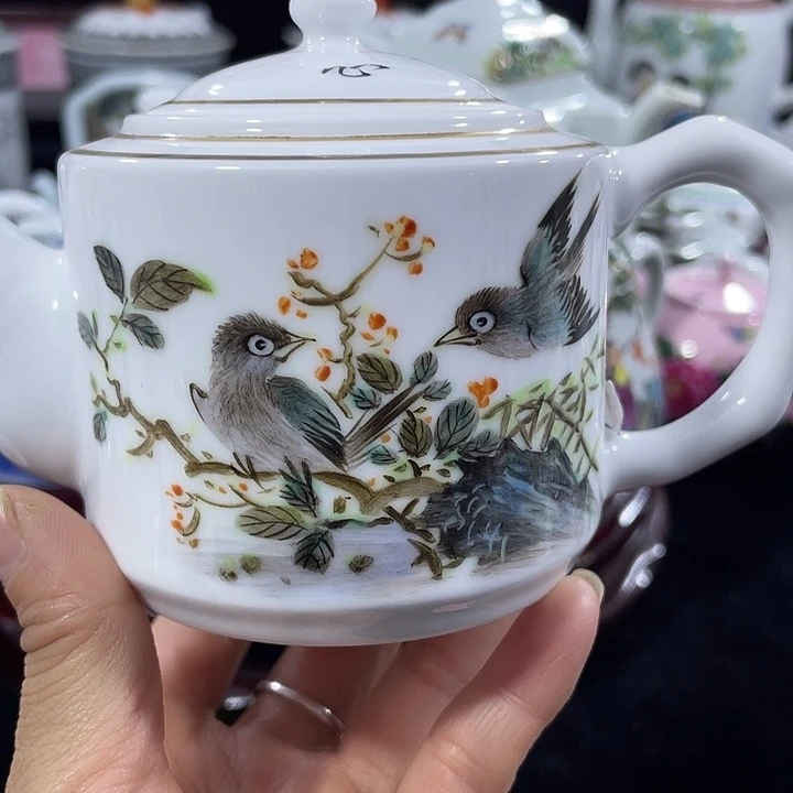 景德镇陶瓷手绘茶壶