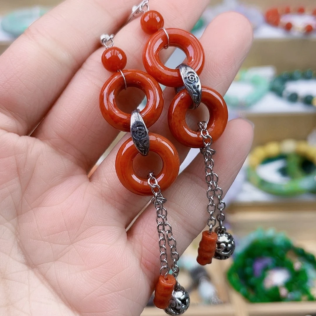 翡翠未镶嵌手链耳坠