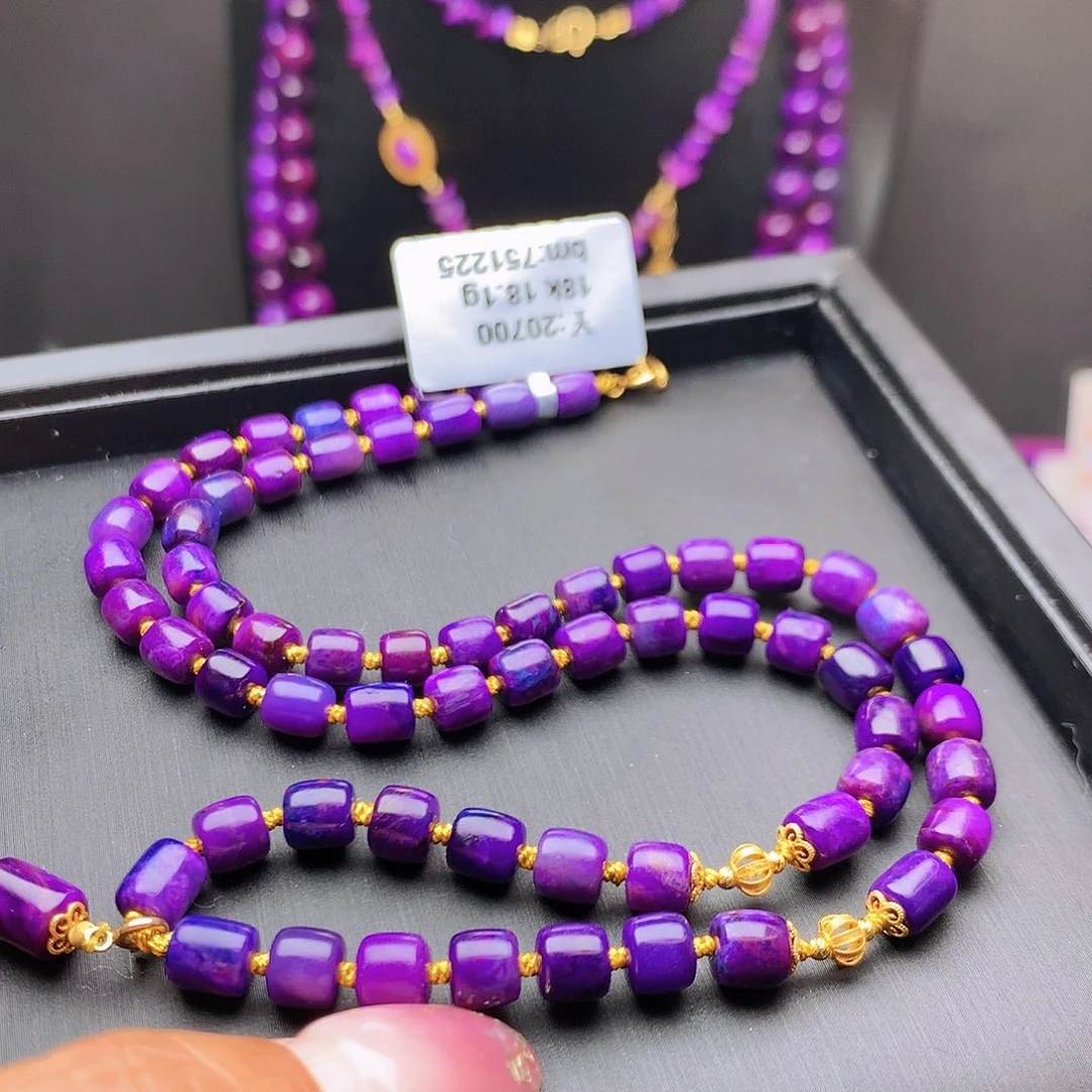 苏纪石（舒俱来）18K金镶嵌项链