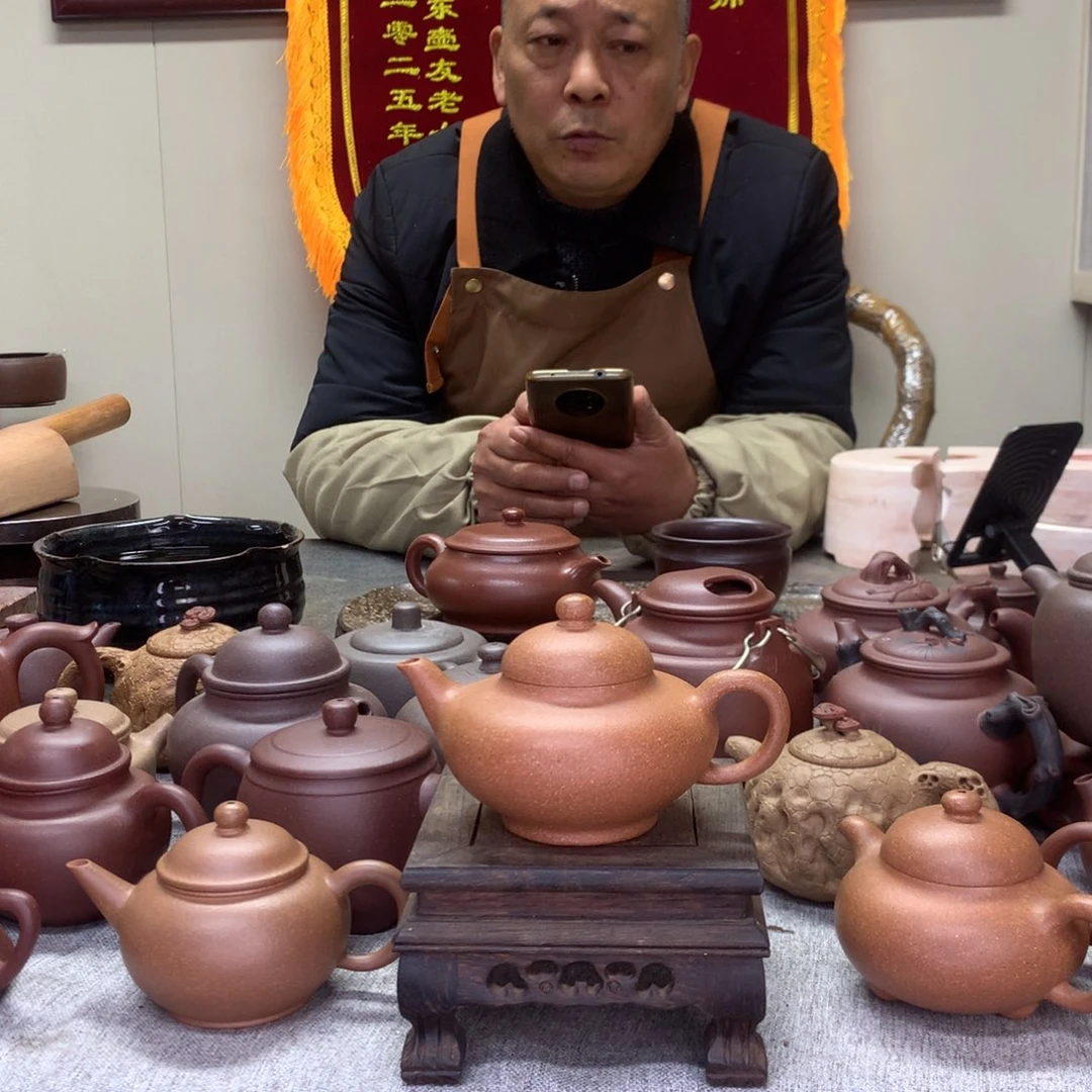紫泥茶壶空***空华音半手工制作