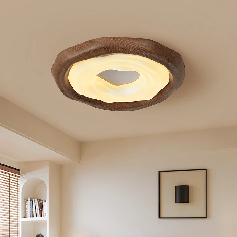 全光谱卧室圆形吊灯吸顶灯奶油风云朵灯网红儿童房间灯具casa新款