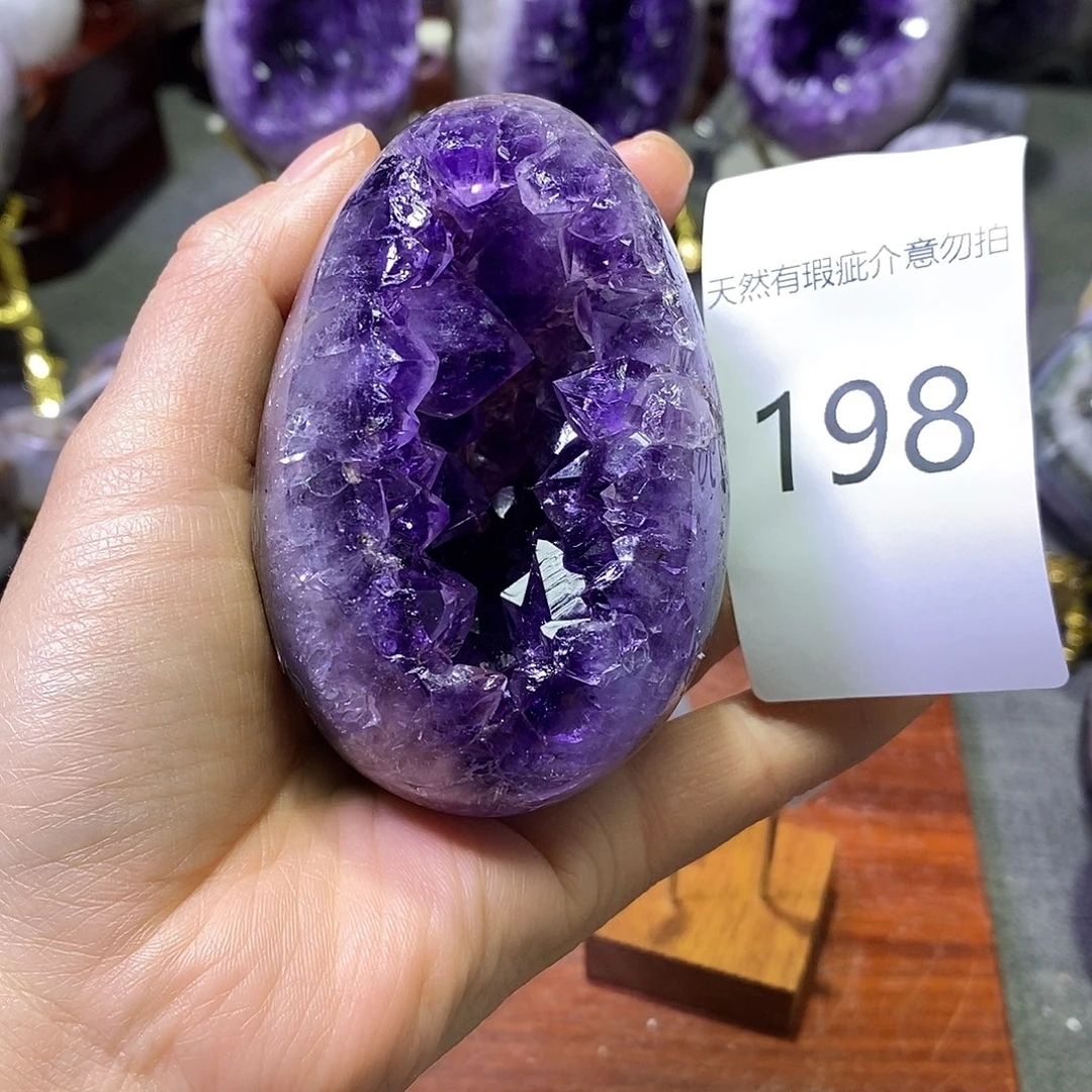未镶嵌紫晶珠宝半成品