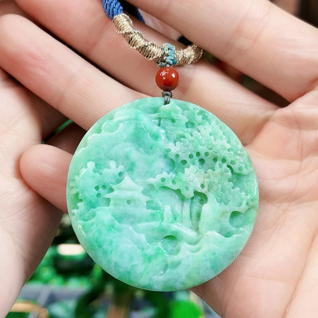 翡翠颈饰未镶嵌吊坠