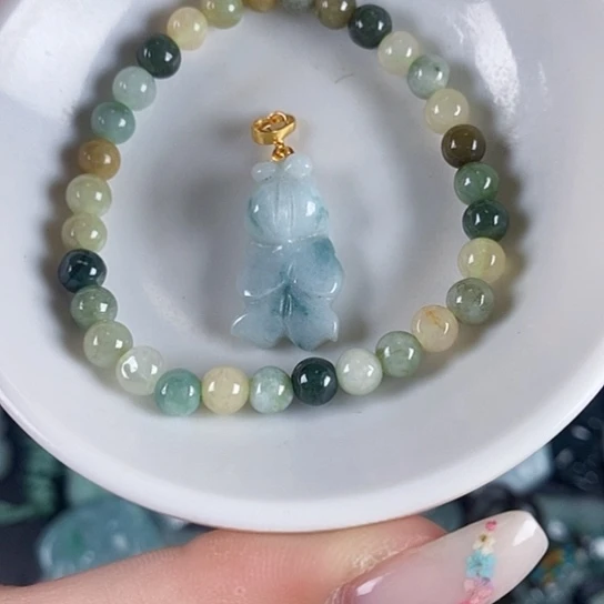 翡翠未镶嵌颈饰天然翡翠