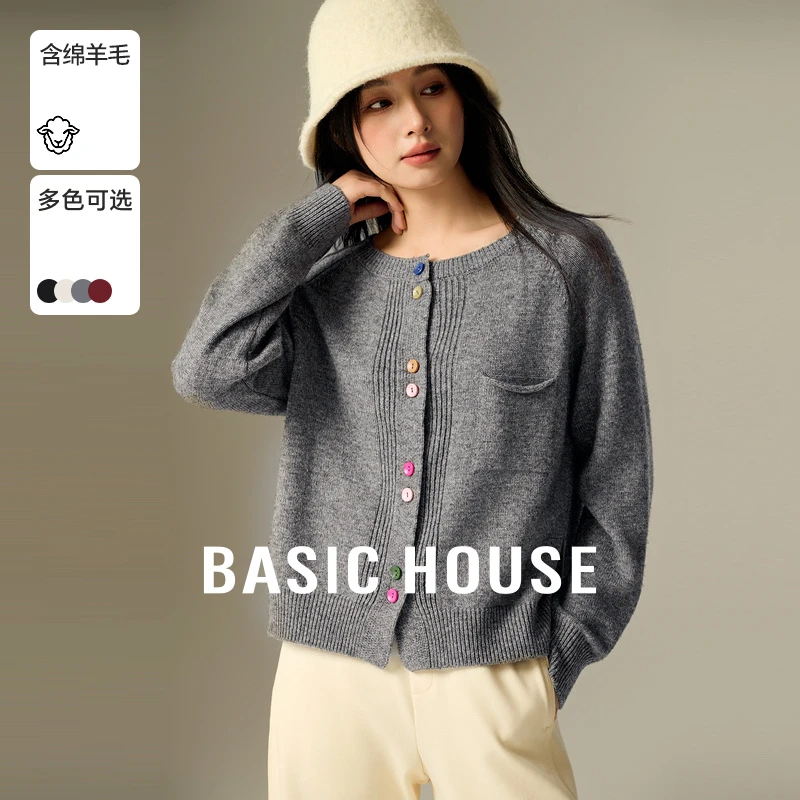 【籽言专属】Basic House/百家好慵懒通勤女装针织衫-B0624S5R962