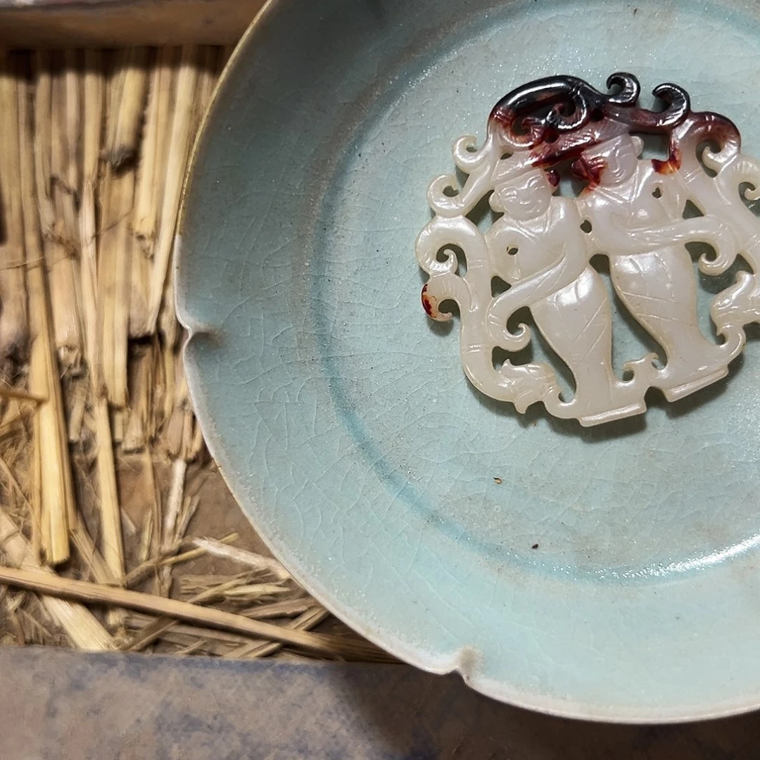 瓷片五大名窑瓷器摆件瓷片