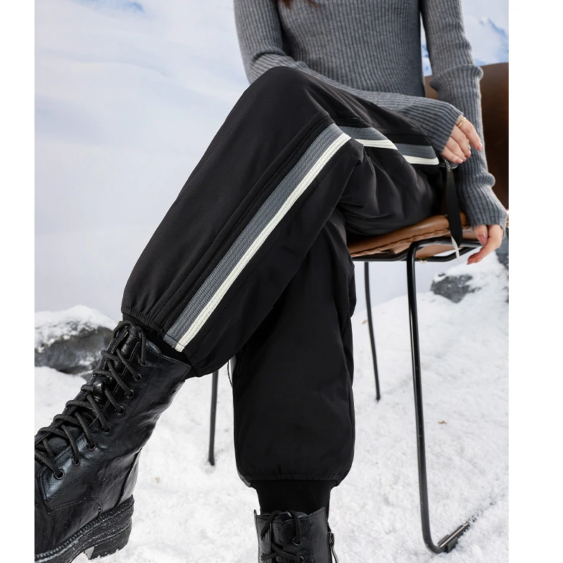 羽绒裤女外穿冬季2025新款年轻人穿的抗寒东北哈尔滨零下40度棉裤