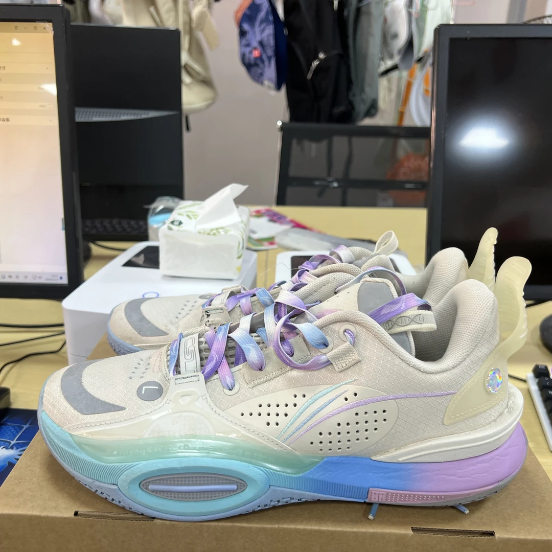 《B品以直播展示为准》鞋面脏（X455)李宁男款运动鞋ABAS009-1