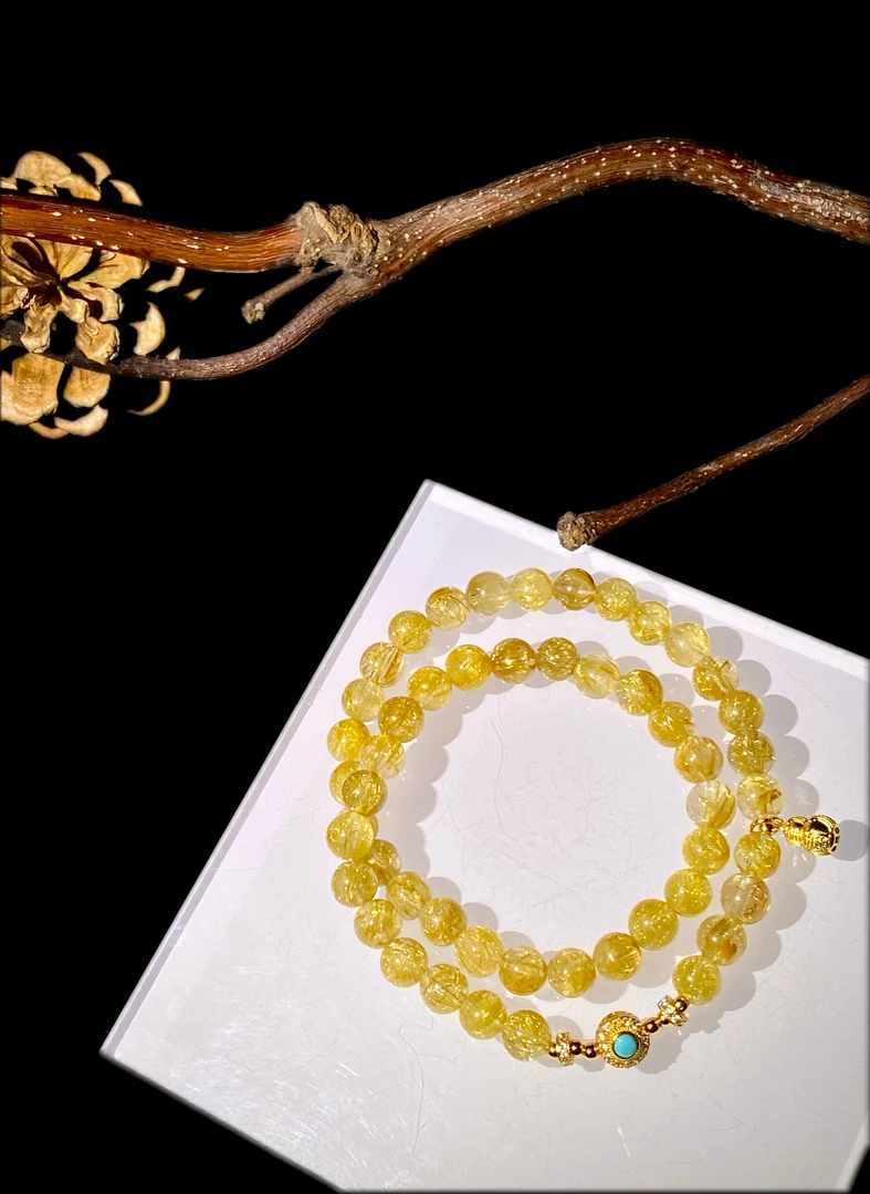 【富莱】钛金双圈手串（天然珠宝多样性发其一）