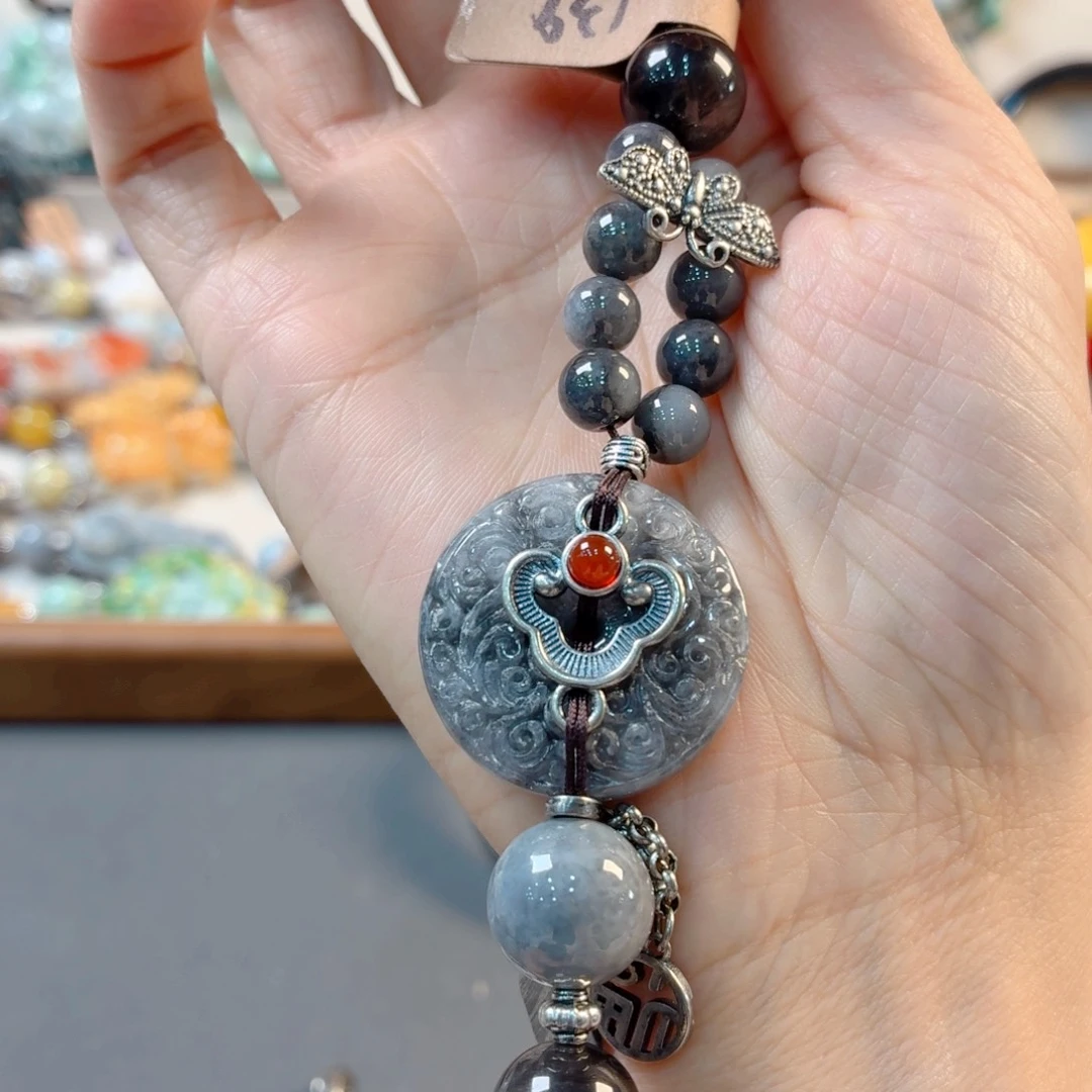 静***翡翠未镶嵌颈饰手串