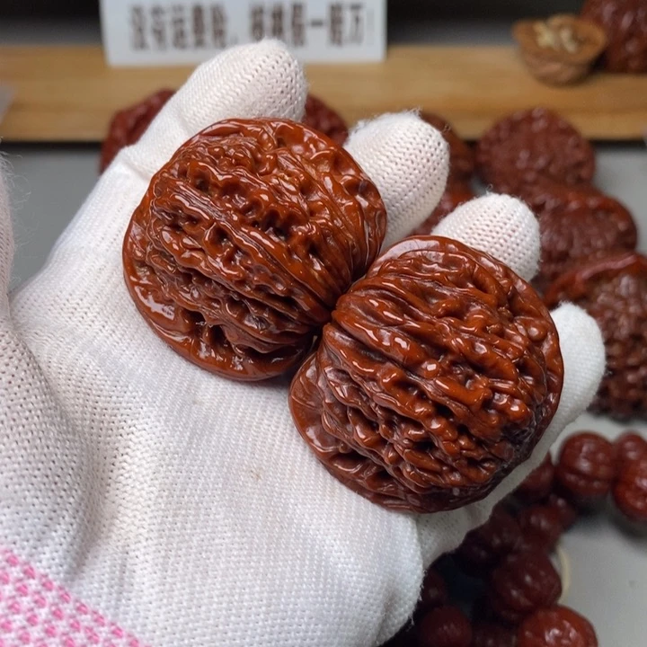 文玩核桃把件42四座楼