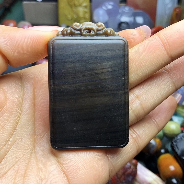 硅化玉未镶嵌吊坠(不含链)