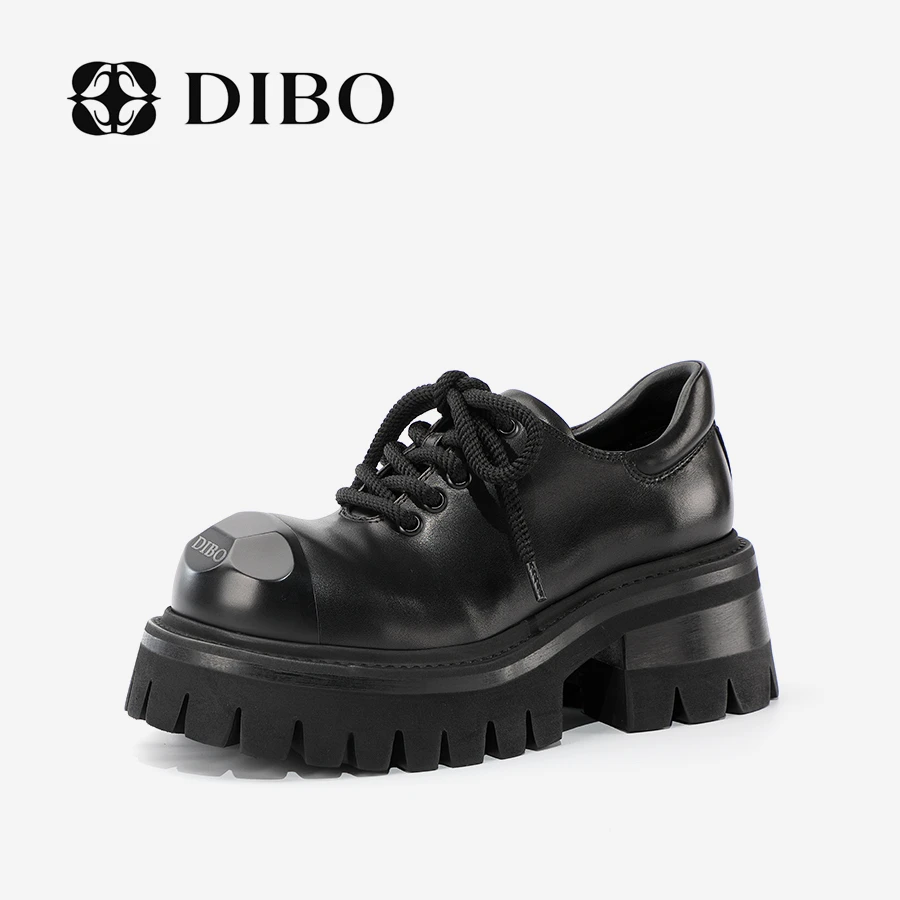 DIBO碲铂 创意足球头金属装饰休闲鞋厚底增高单鞋25198121
