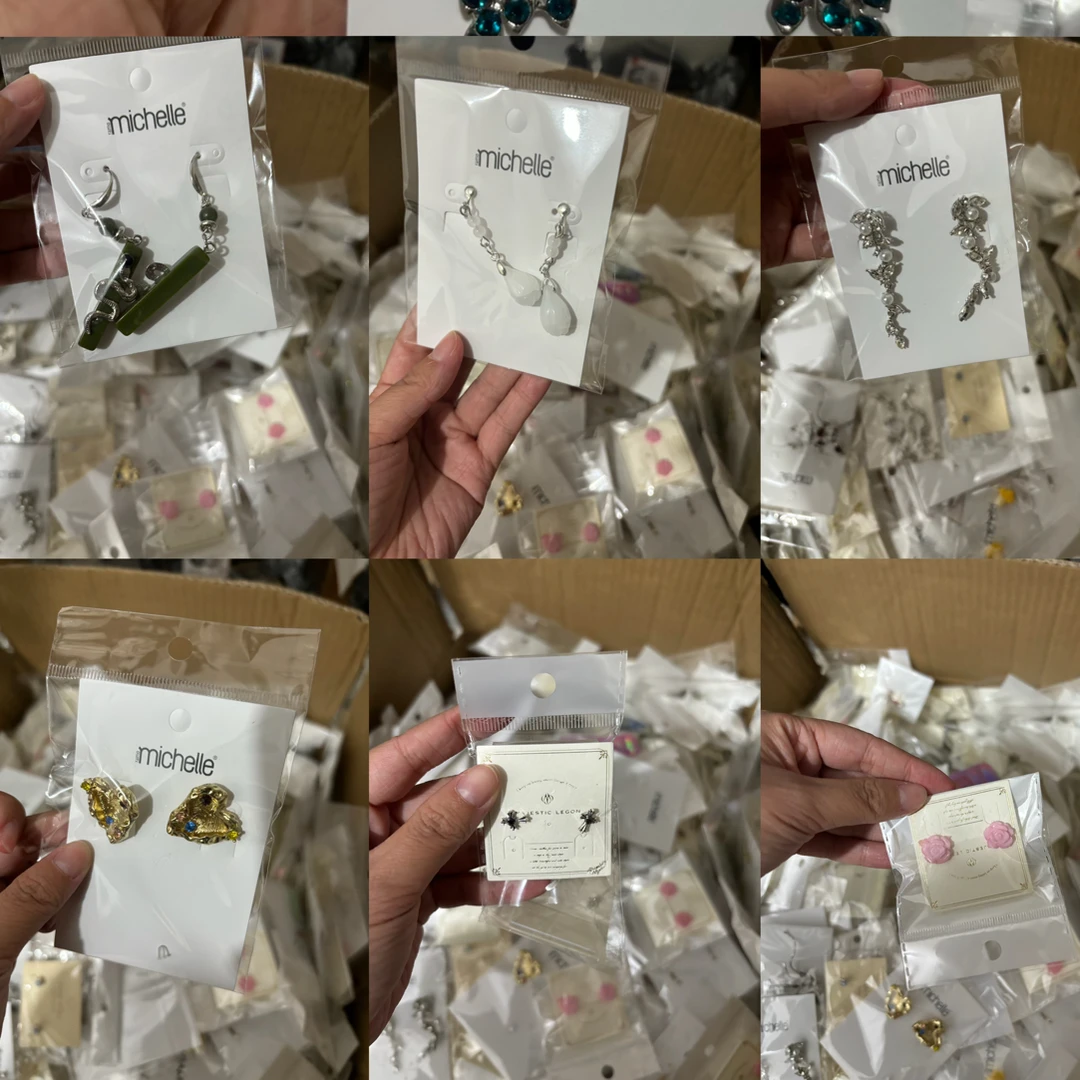 非金属合成锆石耳饰 樱桃耳钉小众复古设计感耳环气质银针耳饰