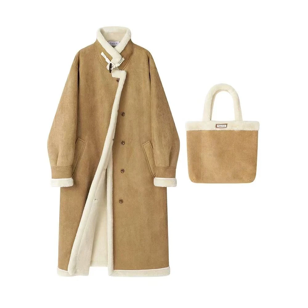 (61-120)女款春秋季宽松潮牌高街休闲痞帅复古外套