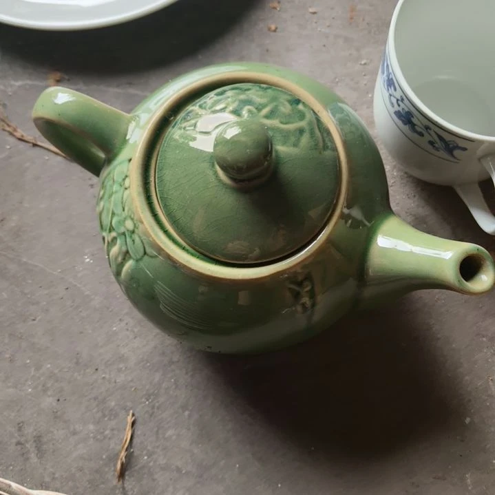 会***眼瓷片磁州窑五厂盘碗壶杯