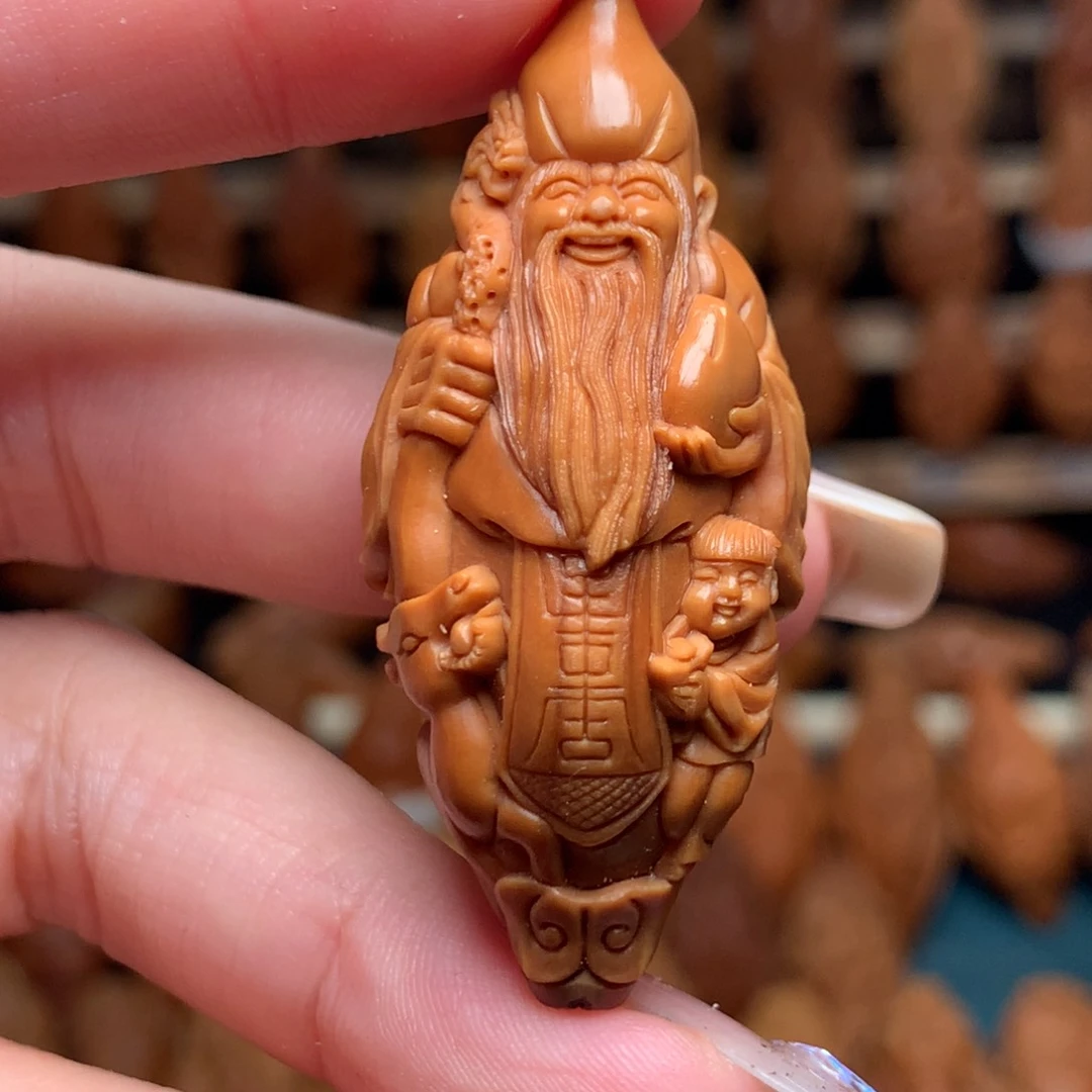 把件橄榄核整身寿星